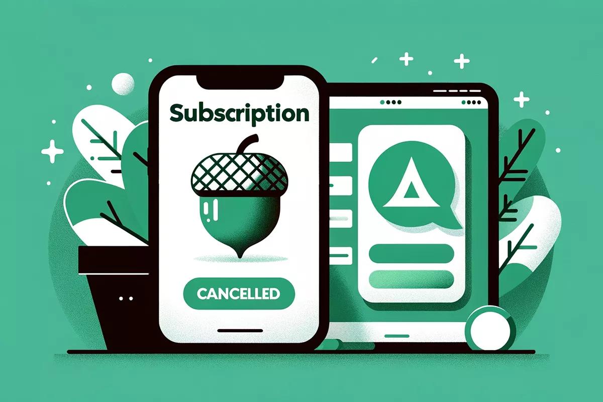 how to cancel acorns subscription