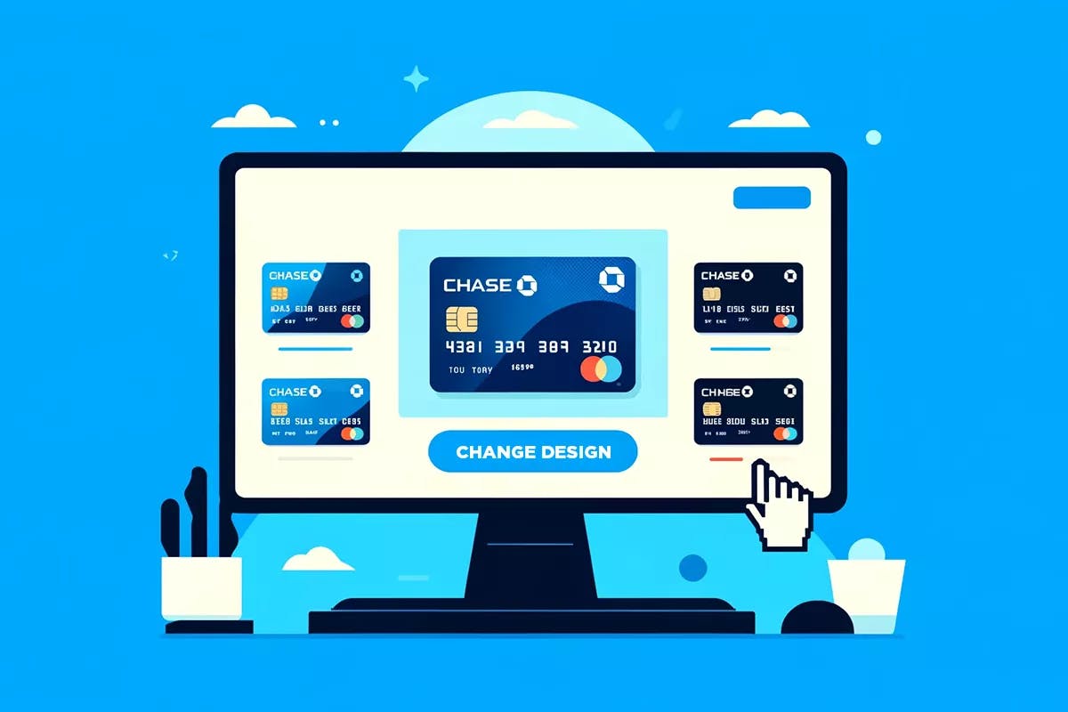 how to change chase debit card design online