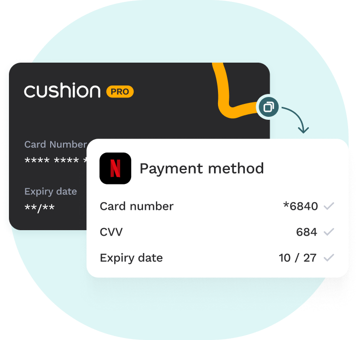 cushion card payment method