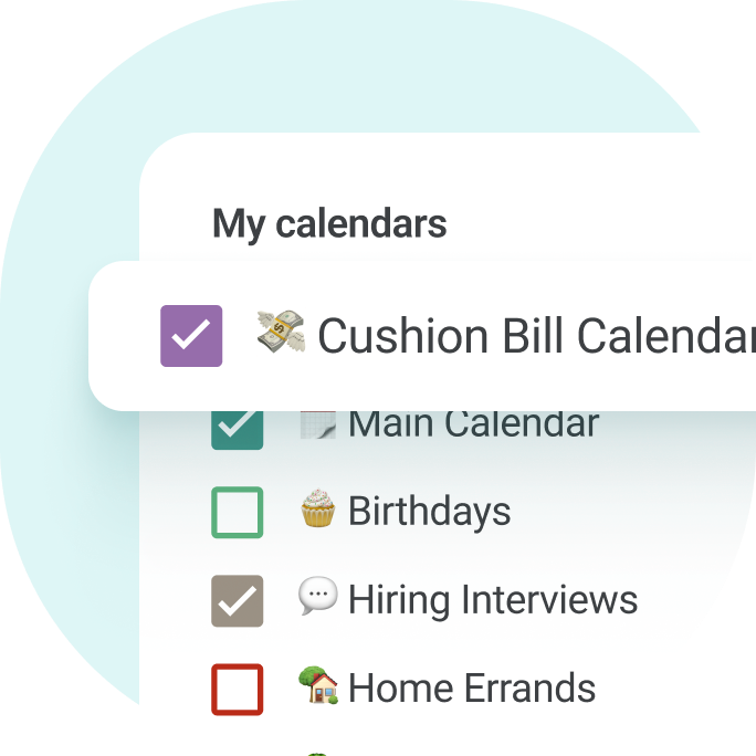 Calendar sync for bill tracking