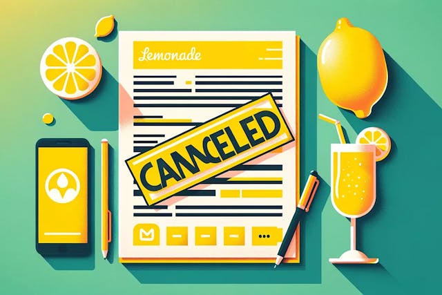 how to cancel lemonade insurance
